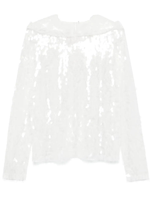 Sequin-Embellished Hoodie