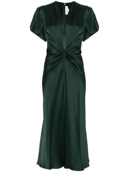 Gathered Midi Dress
