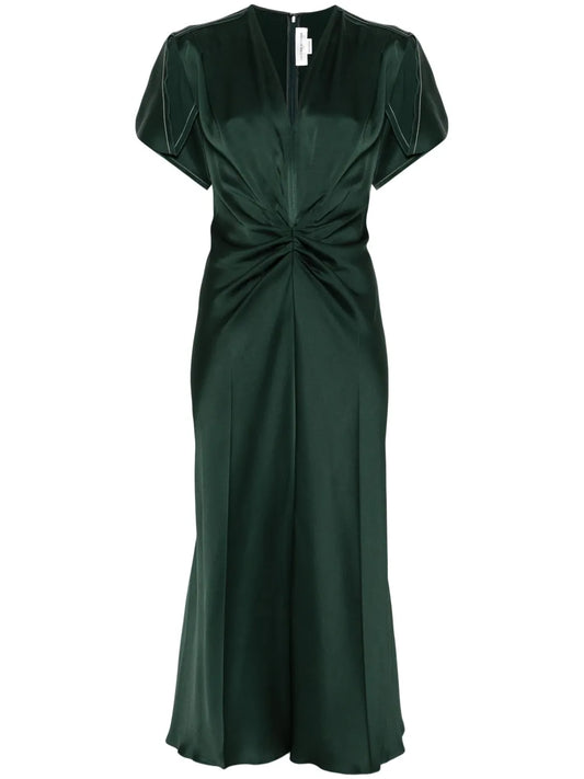 Gathered Midi Dress