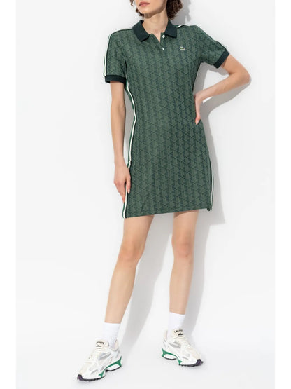 Monogram-Jacquard Polo Dress