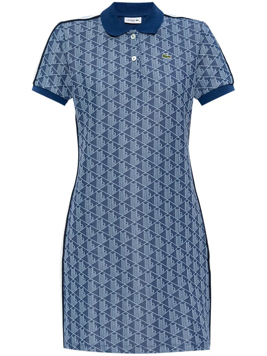 Monogram-Jacquard Polo Dress