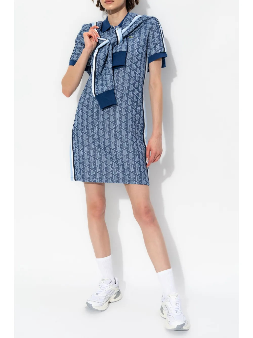 Monogram-Jacquard Polo Dress