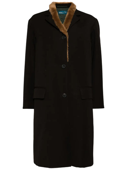 Faux Fur Collar Coat
