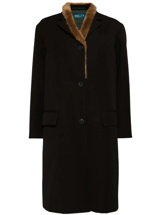 Faux Fur Collar Coat