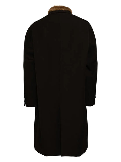 Faux Fur Collar Coat
