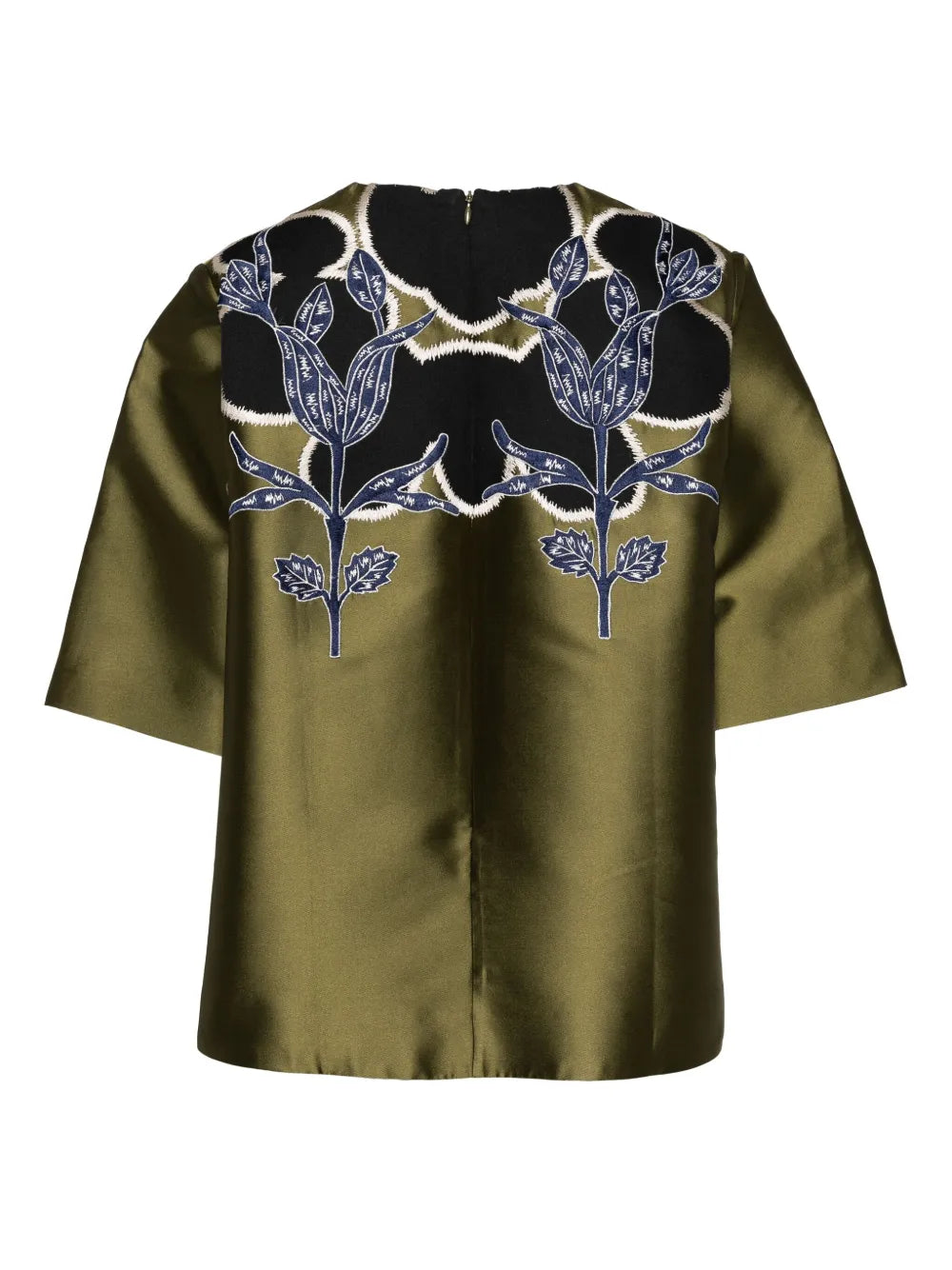 Floral-Embroidered Blouse