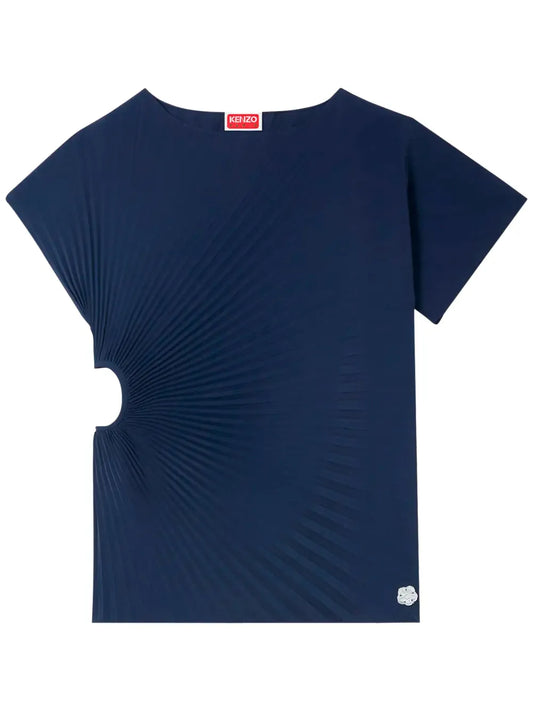 Sunray-Pleated T-Shirt