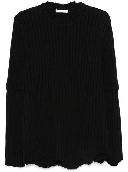 Ribbed-Knit Sweater