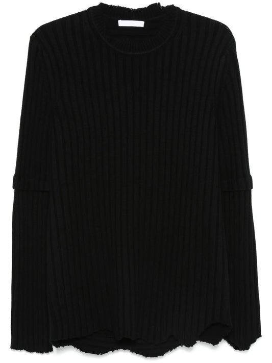 Ribbed-Knit Sweater