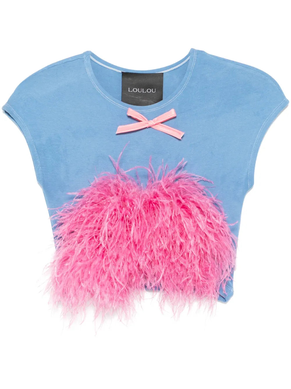 Feather-Detail T-Shirt