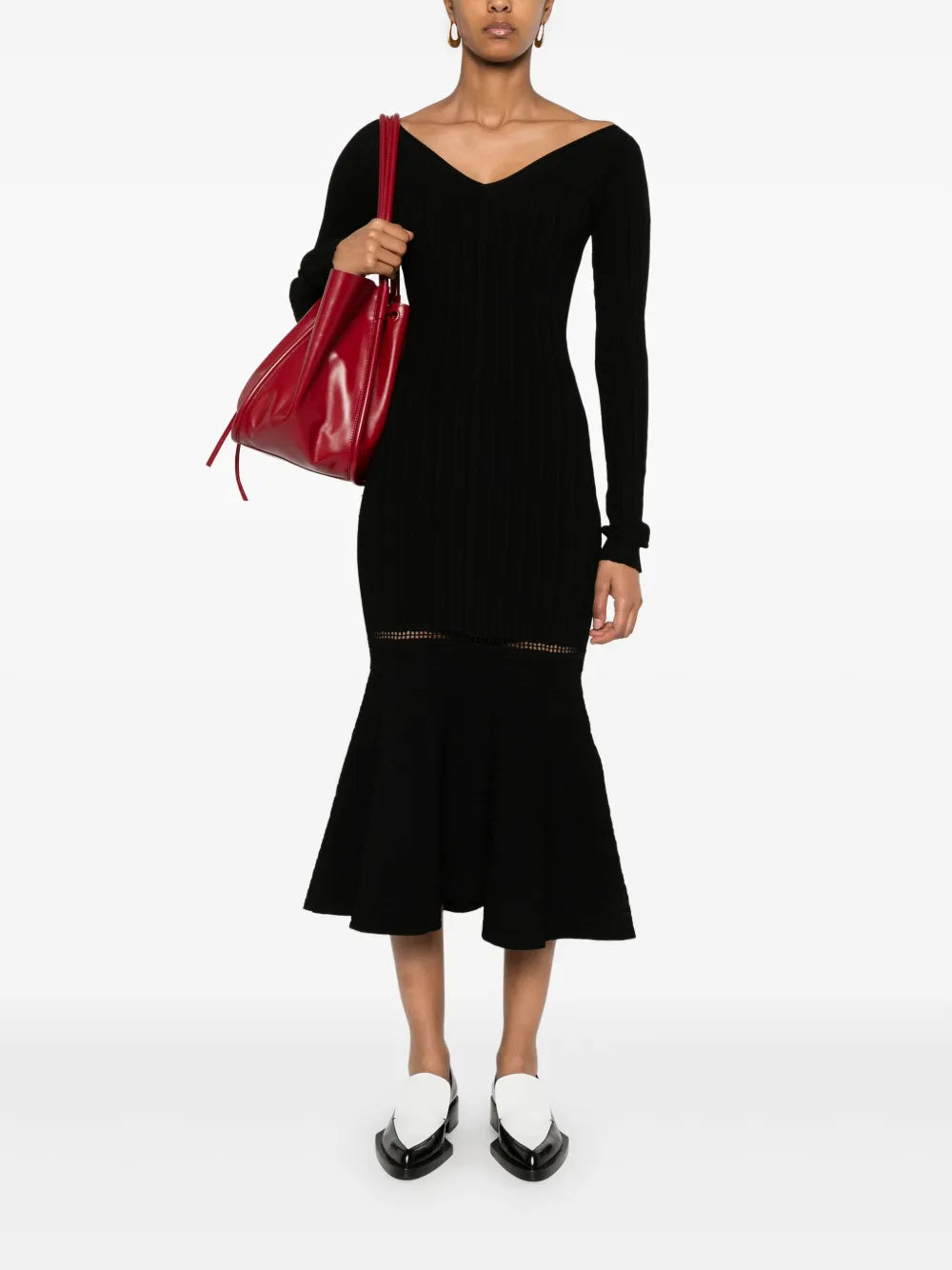 Ribbed Midi Dress