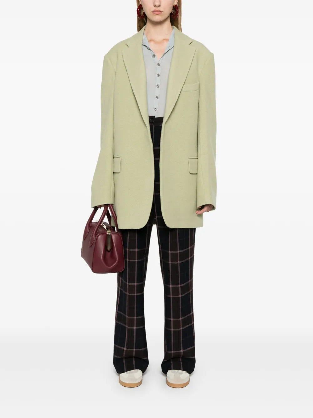 Check-Pattern Trousers
