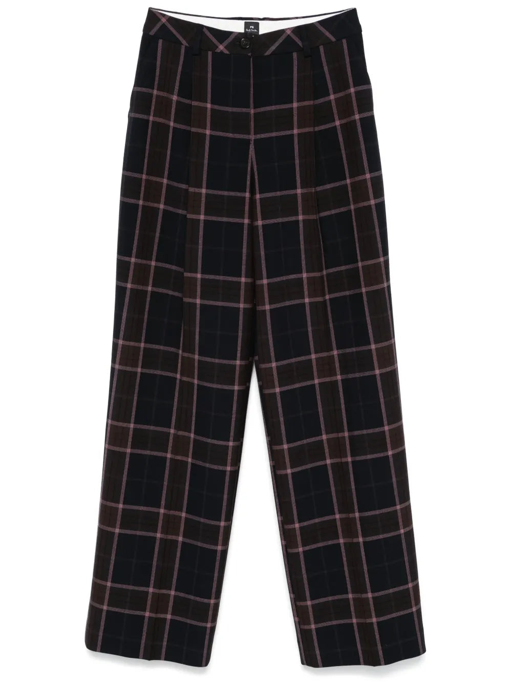 Check-Pattern Trousers