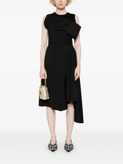 Asymmetric Midi Dress