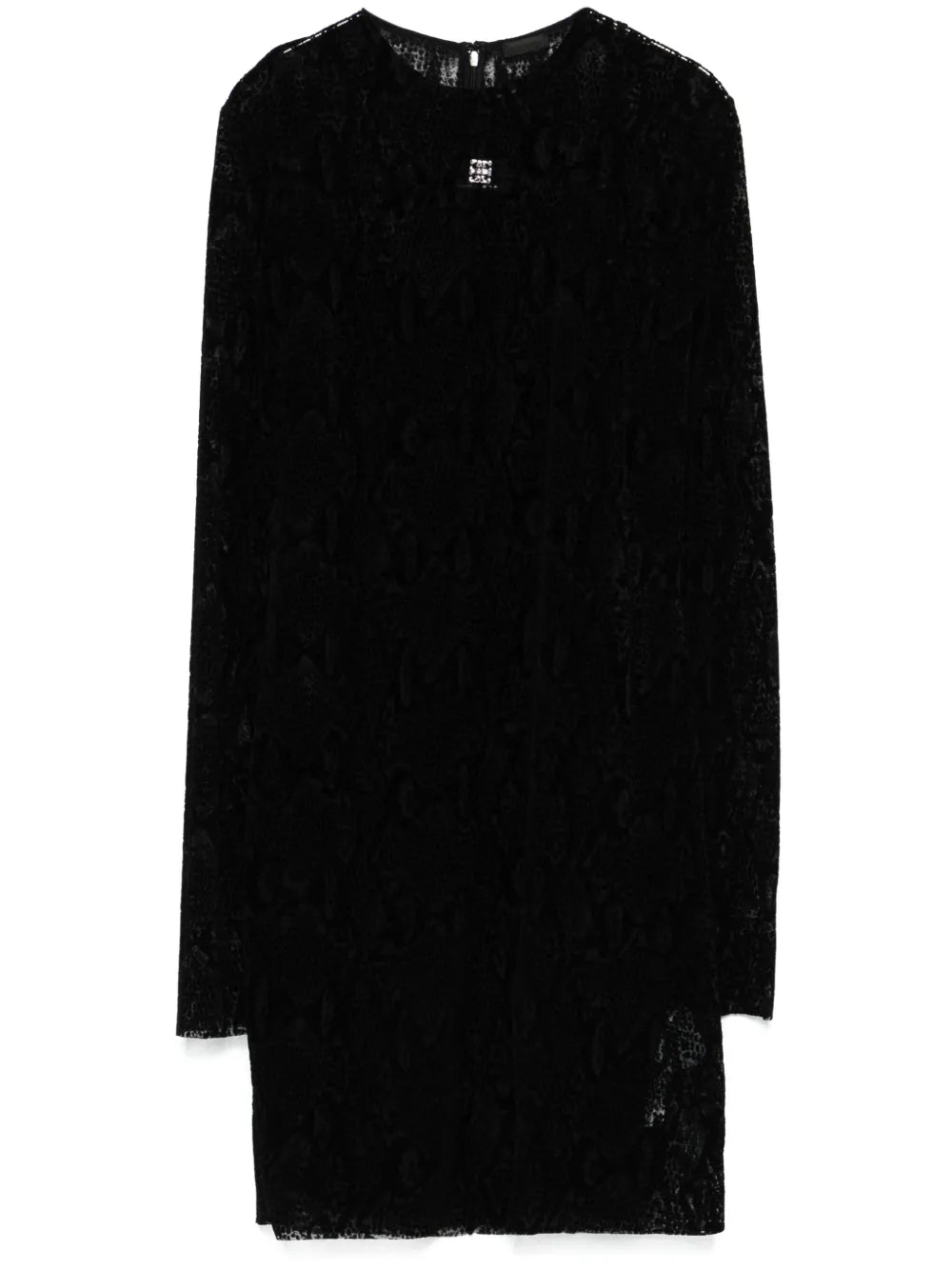 Flocked Mini Dress