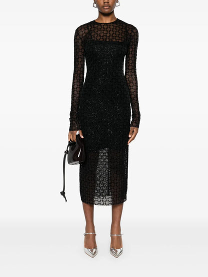 Sheer Midi Dress