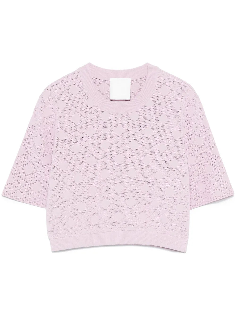 Logo-Knit Crop Top