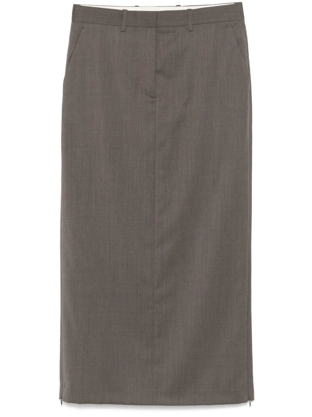 Zipped Maxi Skirt