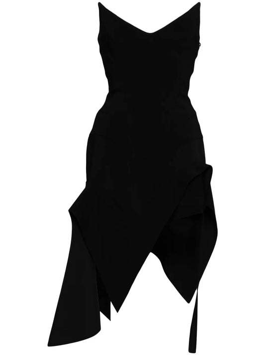 Asymmetric Bustier Mini Dress