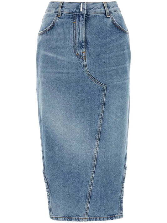 Denim Pencil Skirt