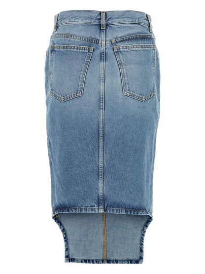 Denim Pencil Skirt