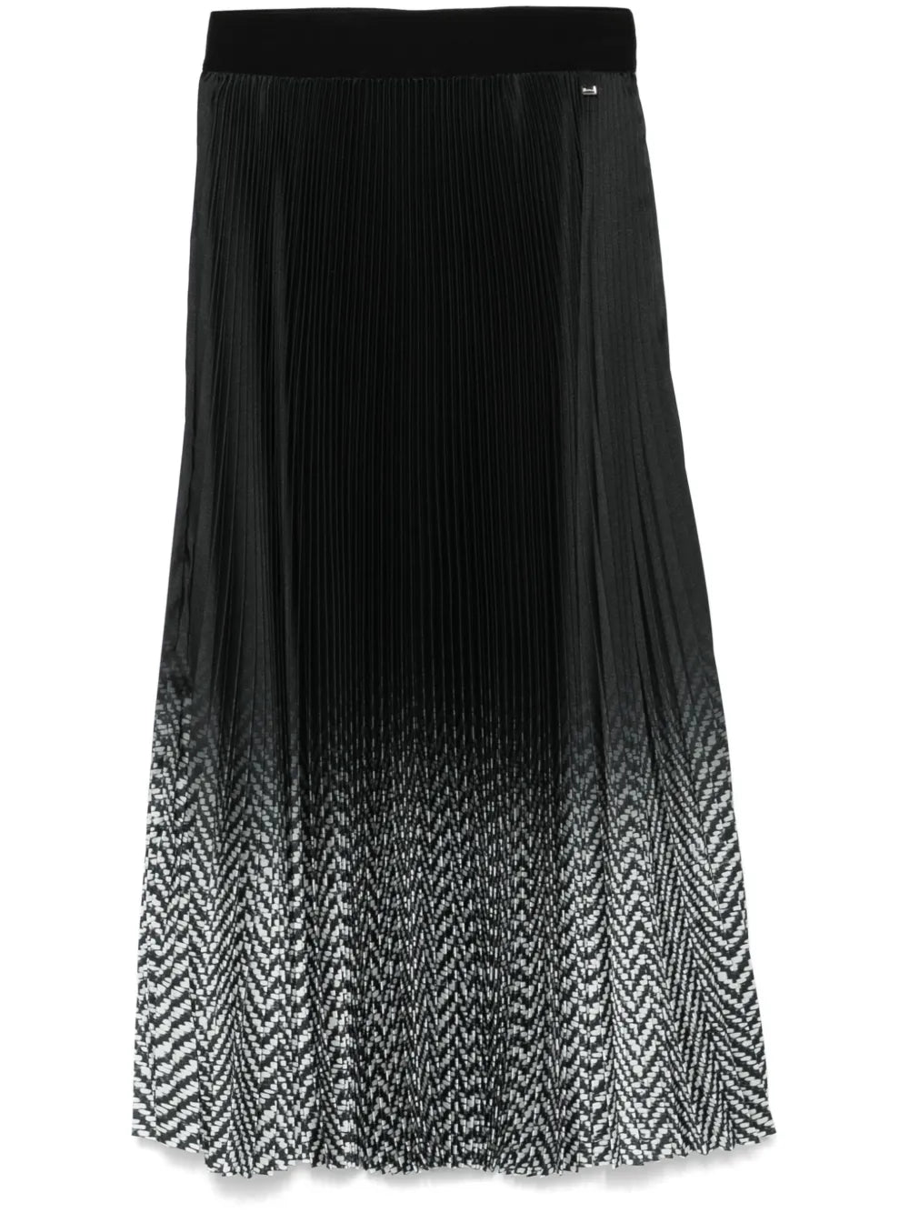 Plissé Midi Skirt