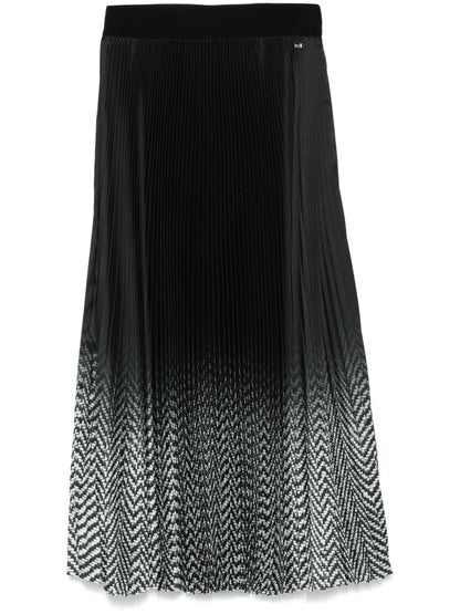 Plissé Midi Skirt