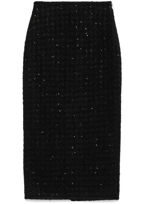 Bouclé Midi Skirt