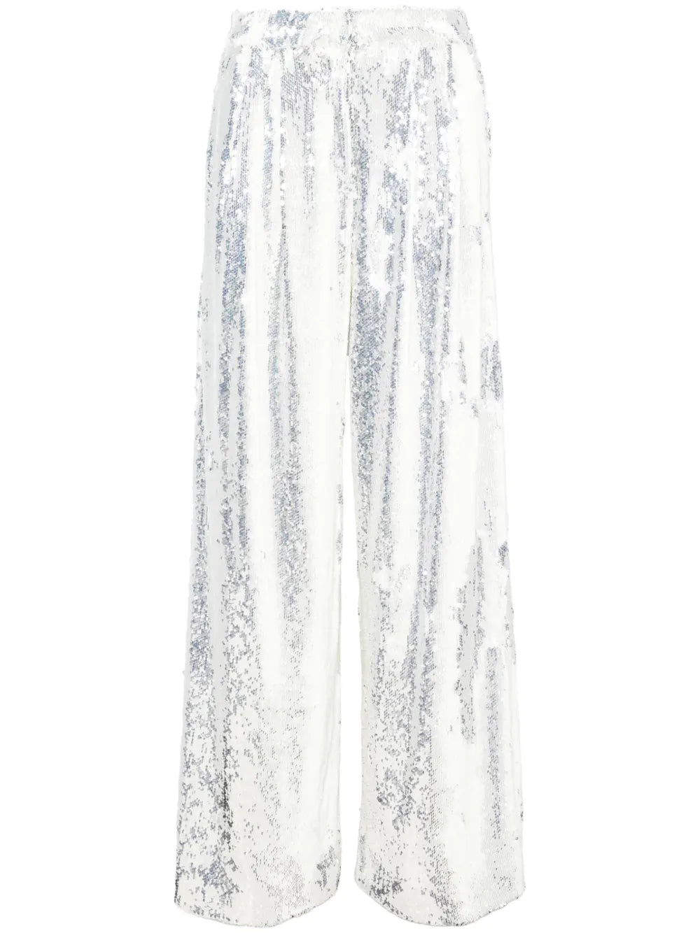 Mid-Waist Wide-Leg Trousers