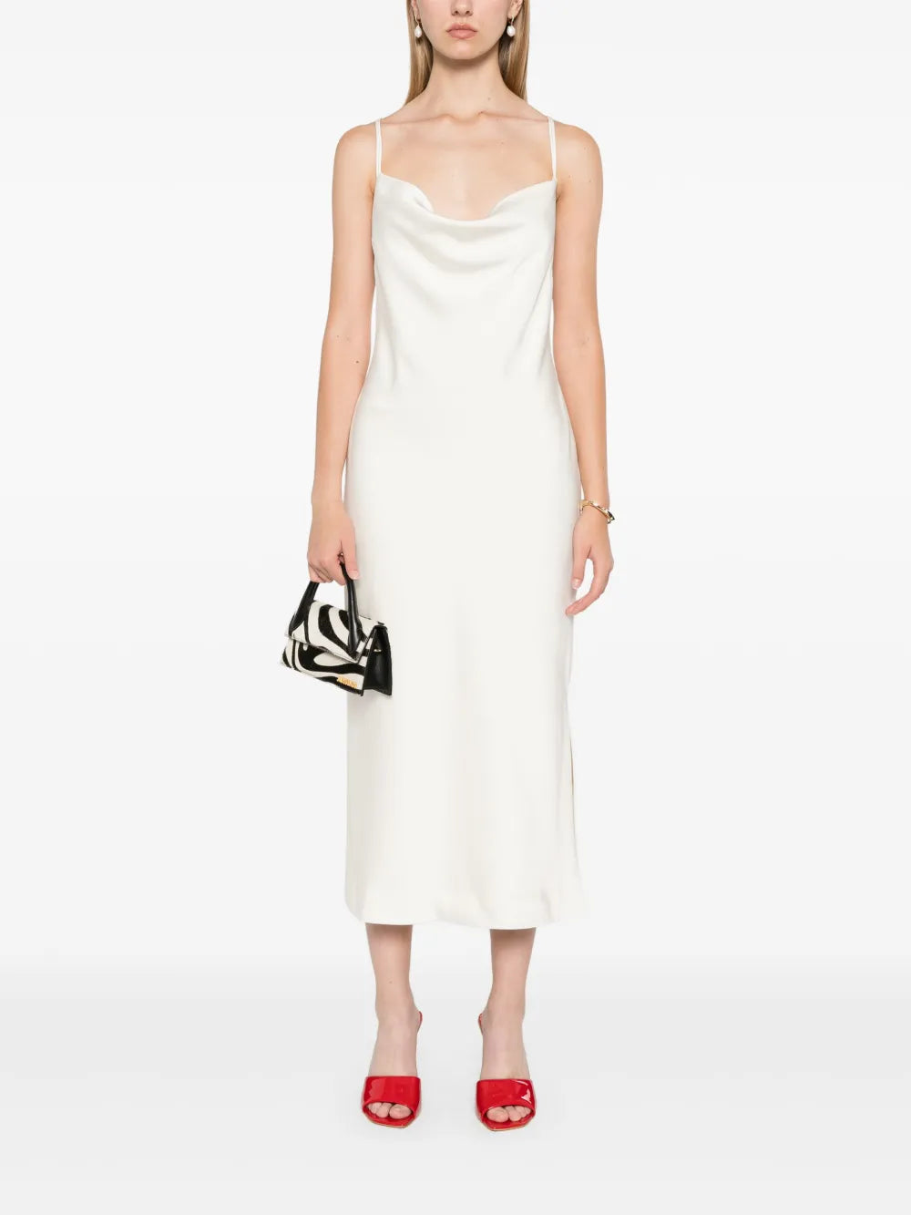 Satin Midi Slip Dress