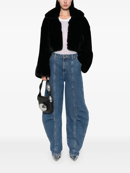 Faux-Fur Cropped Jacket
