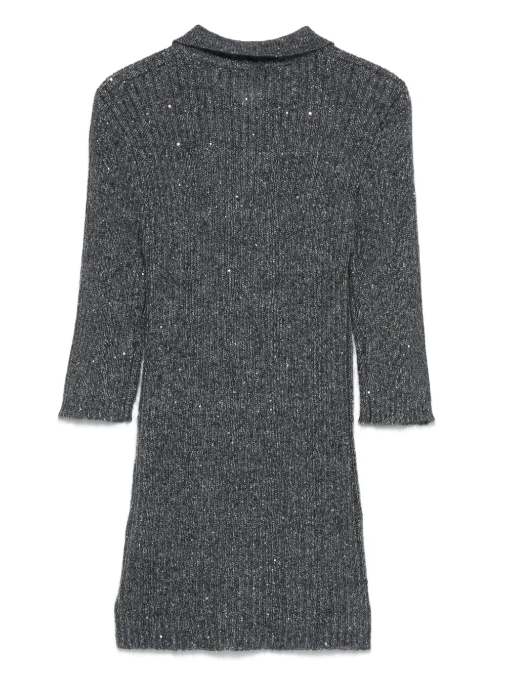 Sequin Knit Polo Shirt