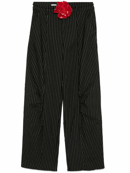 Pinstripe Cargo Trousers