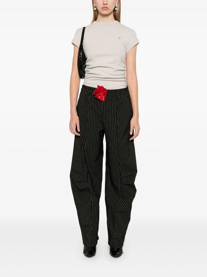 Pinstripe Cargo Trousers