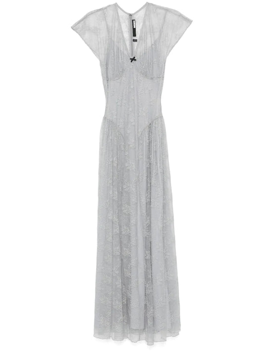 Lace V-Neck Maxi Dress