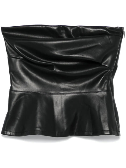 Draped Strapless Top