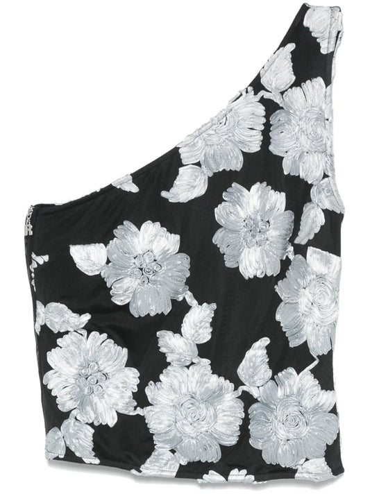 Flower Mesh Top