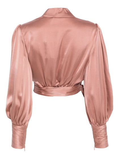 Silk Wrap Top
