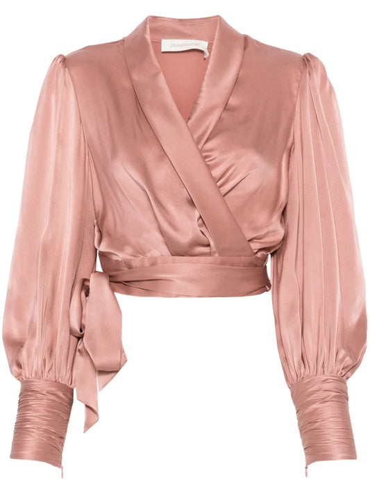 Silk Wrap Top