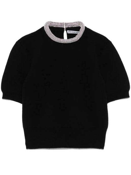 Crystal-Embellished T-Shirt