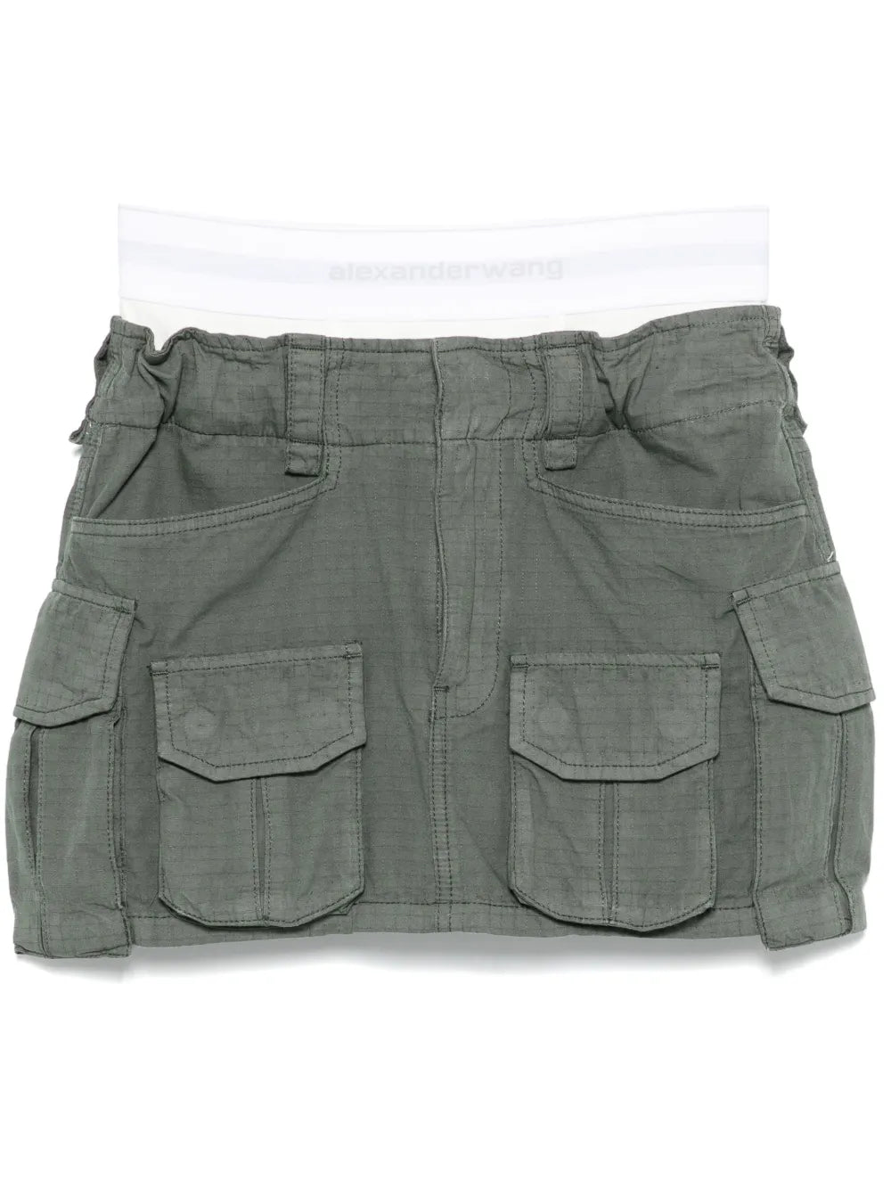 Logo-Waistband Mini Skirt