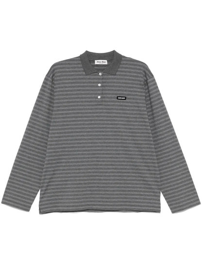 Striped Polo Top