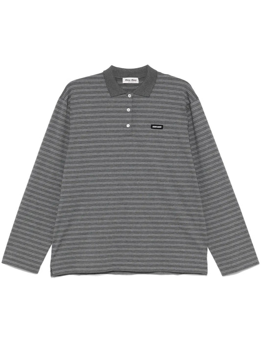 Striped Polo Top