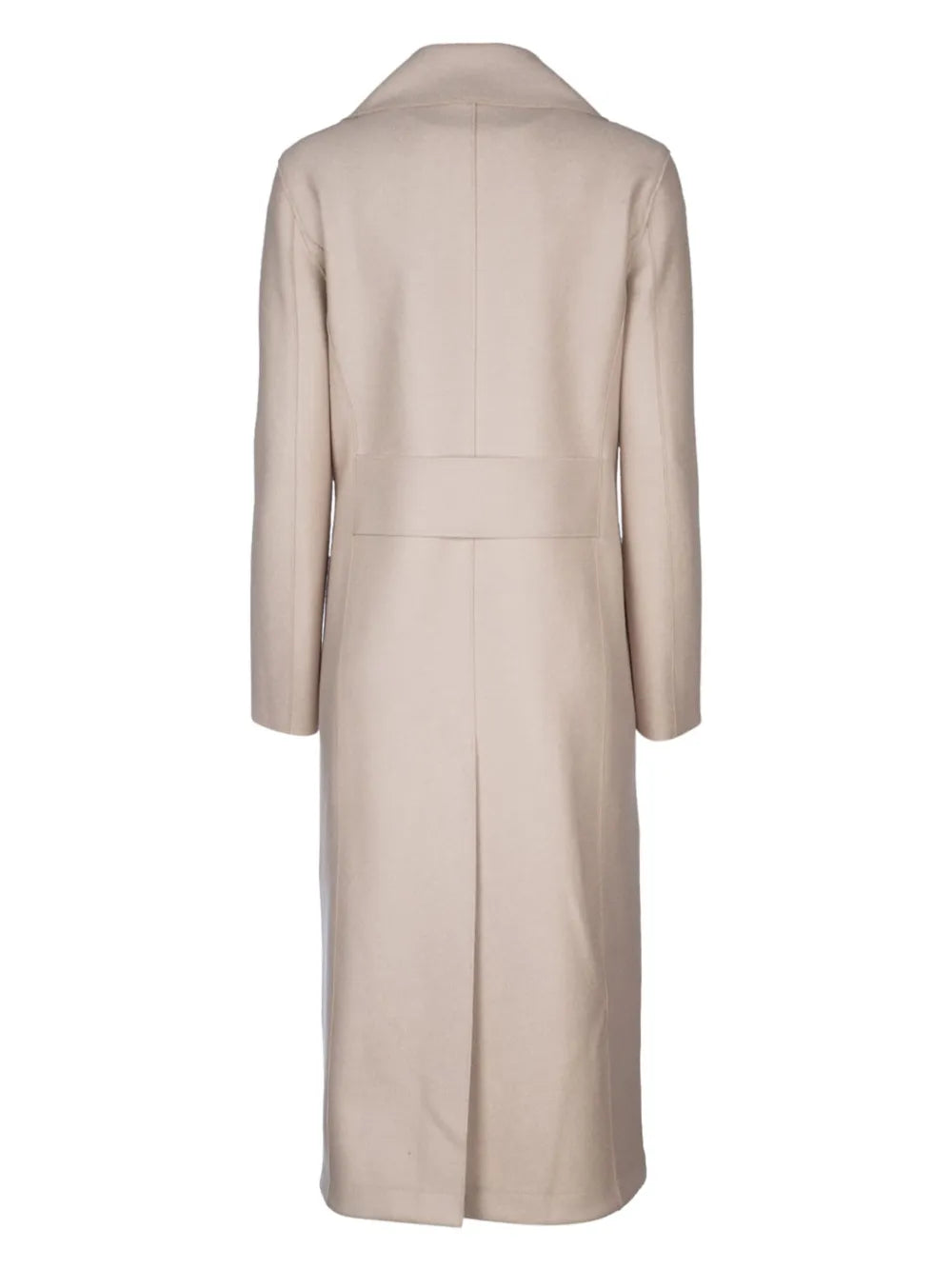 Peak-Lapels Wool Double-Breasted Coat