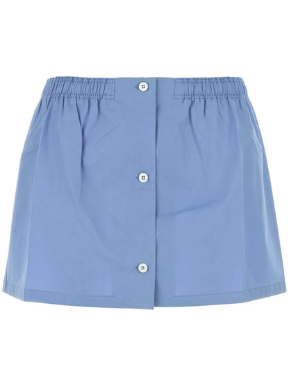 Poplin Mini Skirt