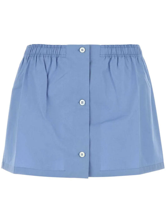 Poplin Mini Skirt