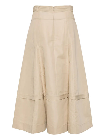 Belted Flare Skirt