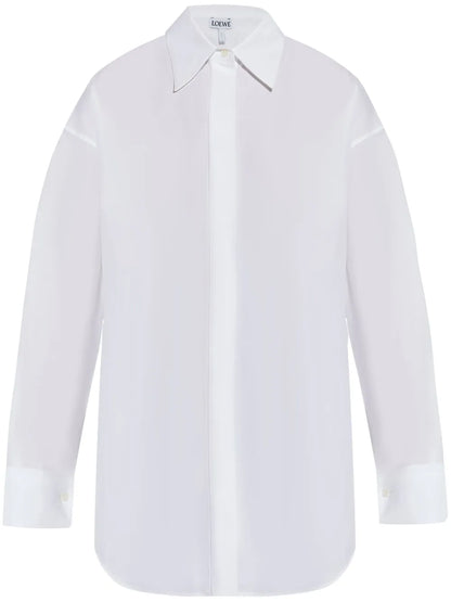 Draped Cotton Shirt