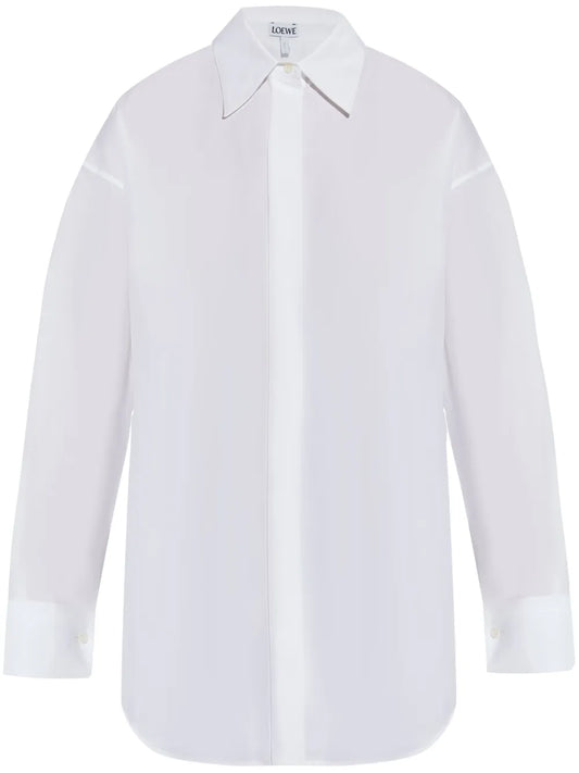 Draped Cotton Shirt