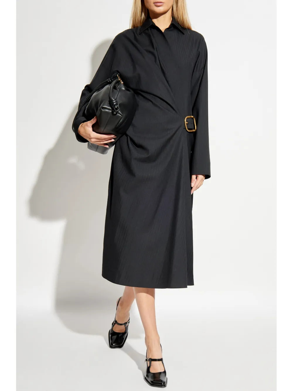 Belted Wool Dress